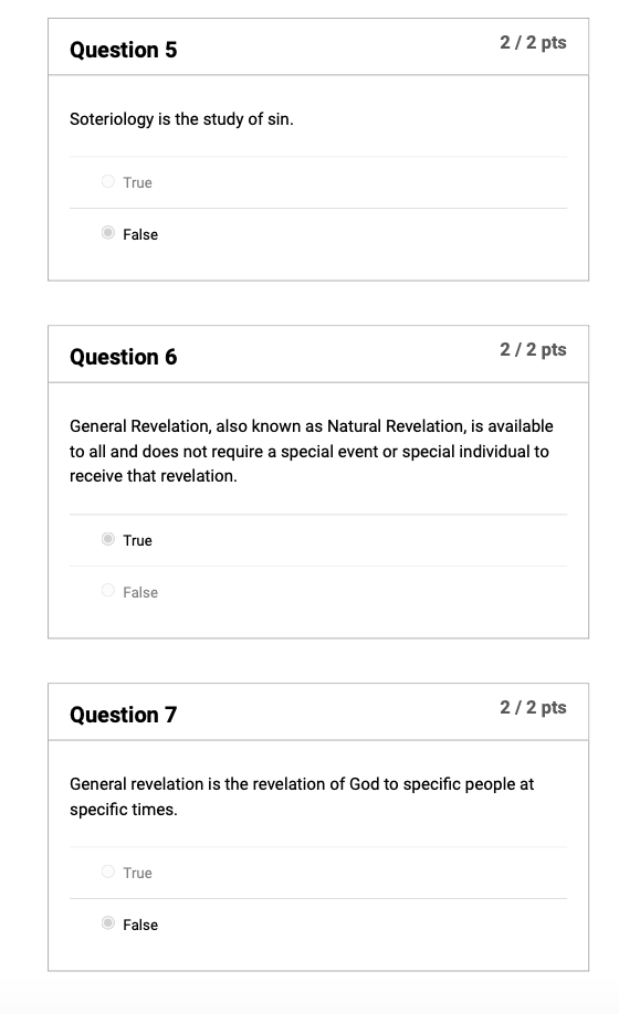 THEO 104 Quiz Study of Theology