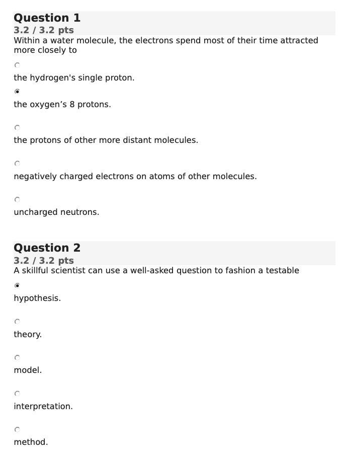 BIOL 101 Quiz 1 Why and How of Biology Liberty University