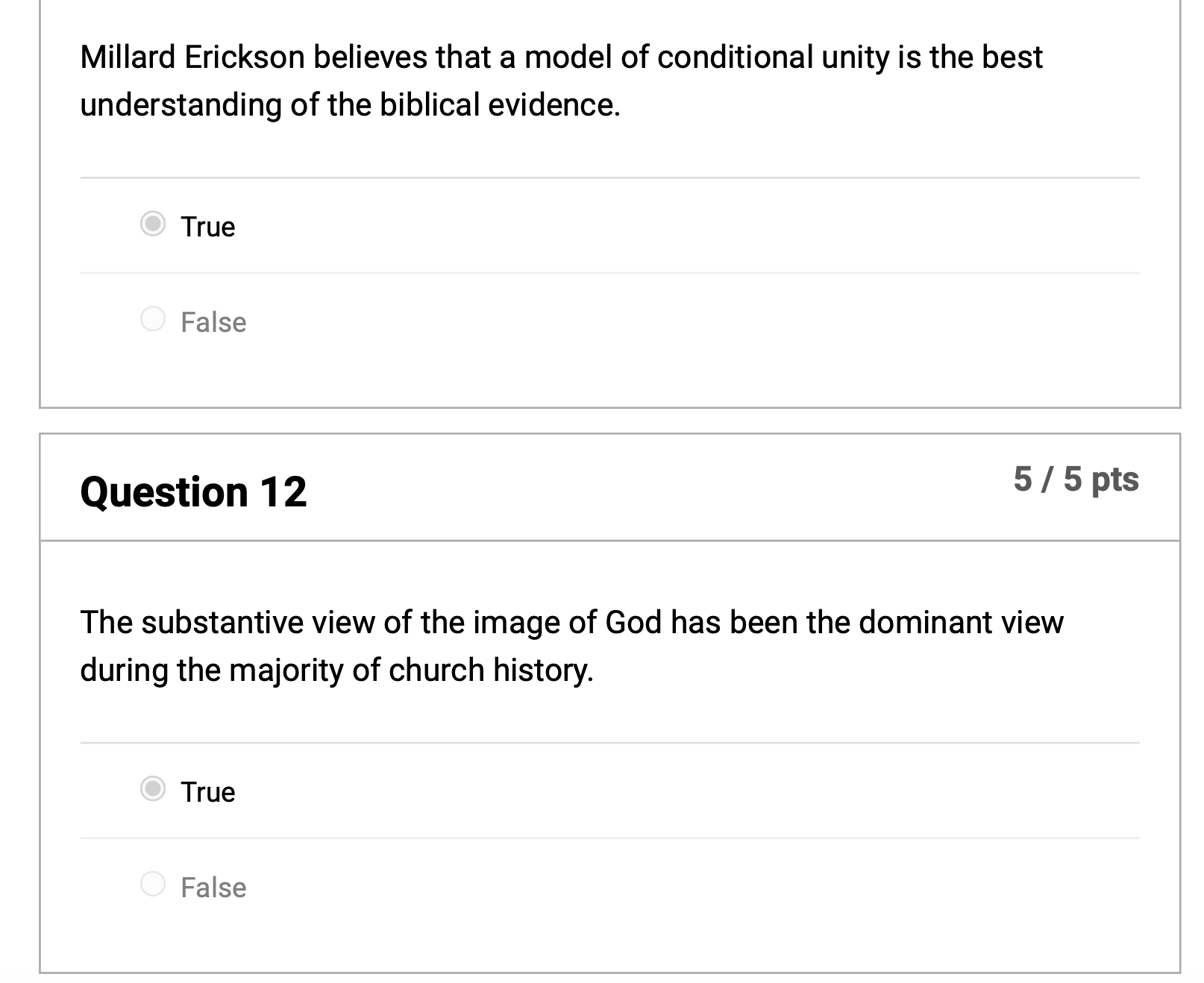 THEO 202 Quiz 2 The Doctrine of Human Nature