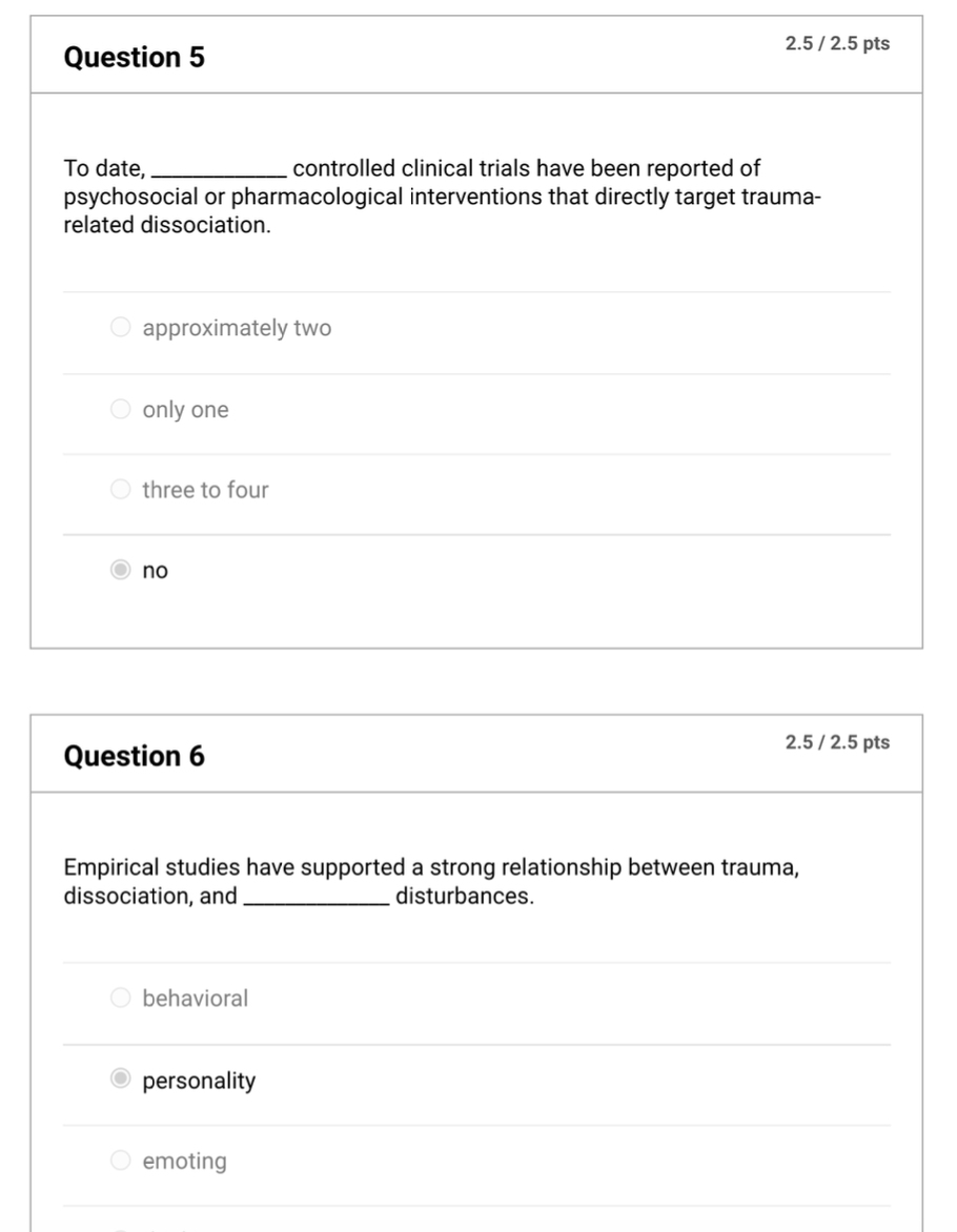 TRMA 830 Quiz 2